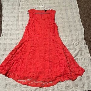 Torrid Coral Lace Dress